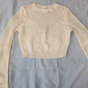 Distressed Crop Sweater
